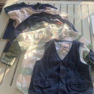 Bundle of boys shirts sizes 6-7